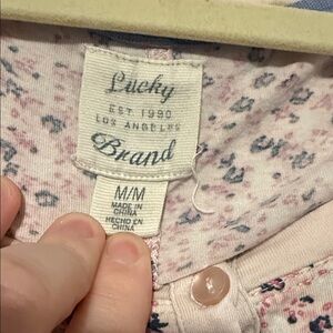 Lucky Brand Women's Floral Pink Pajama Dress